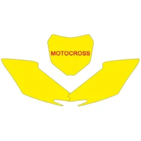 Fonds de plaque BLACKBIRD jaune Honda CRF250R/450R