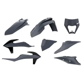 Kit plastique POLISPORT gris nardo KTM - piecemotoquad