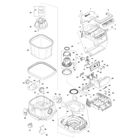 Pièces détachées Aspirateur Makita DVC860